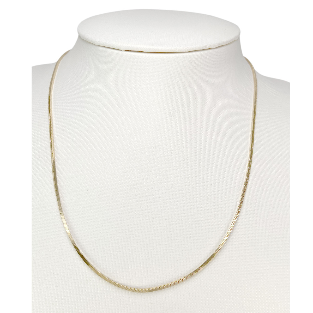 Collier d'occasion or 750 jaune maille serpent 45.5 cm