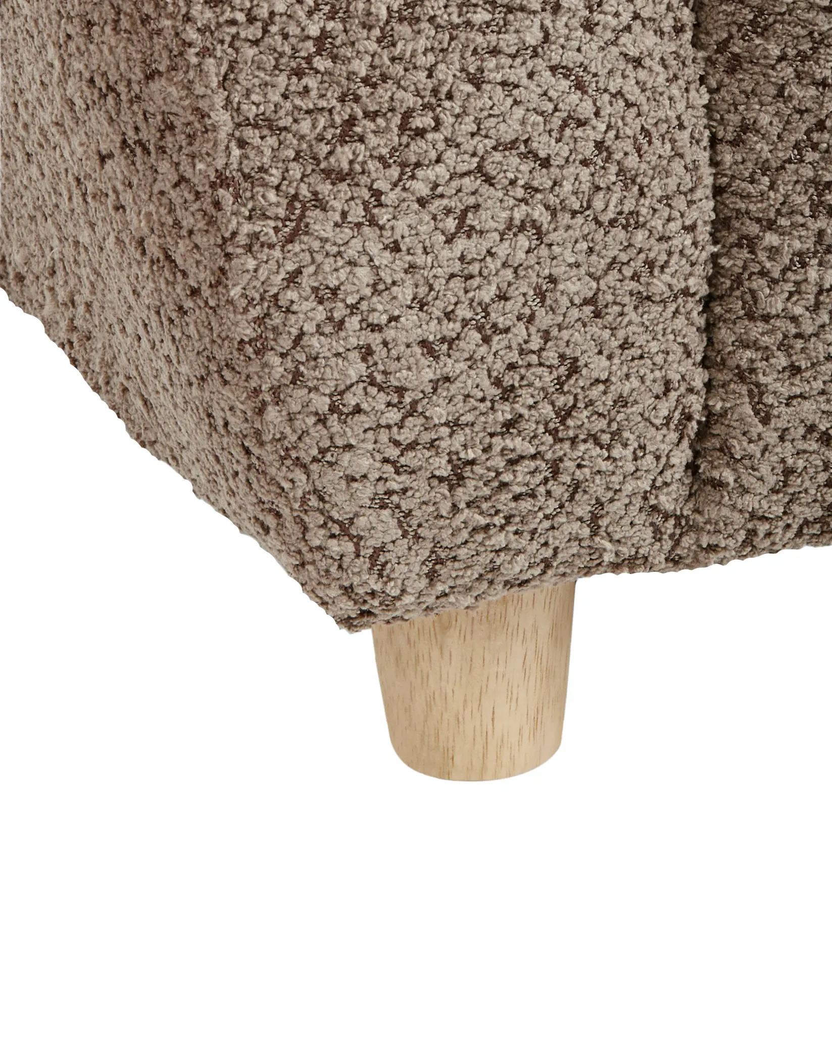 Kinderfauteuil Nijlpaard MARIBO Bouclé Bruin