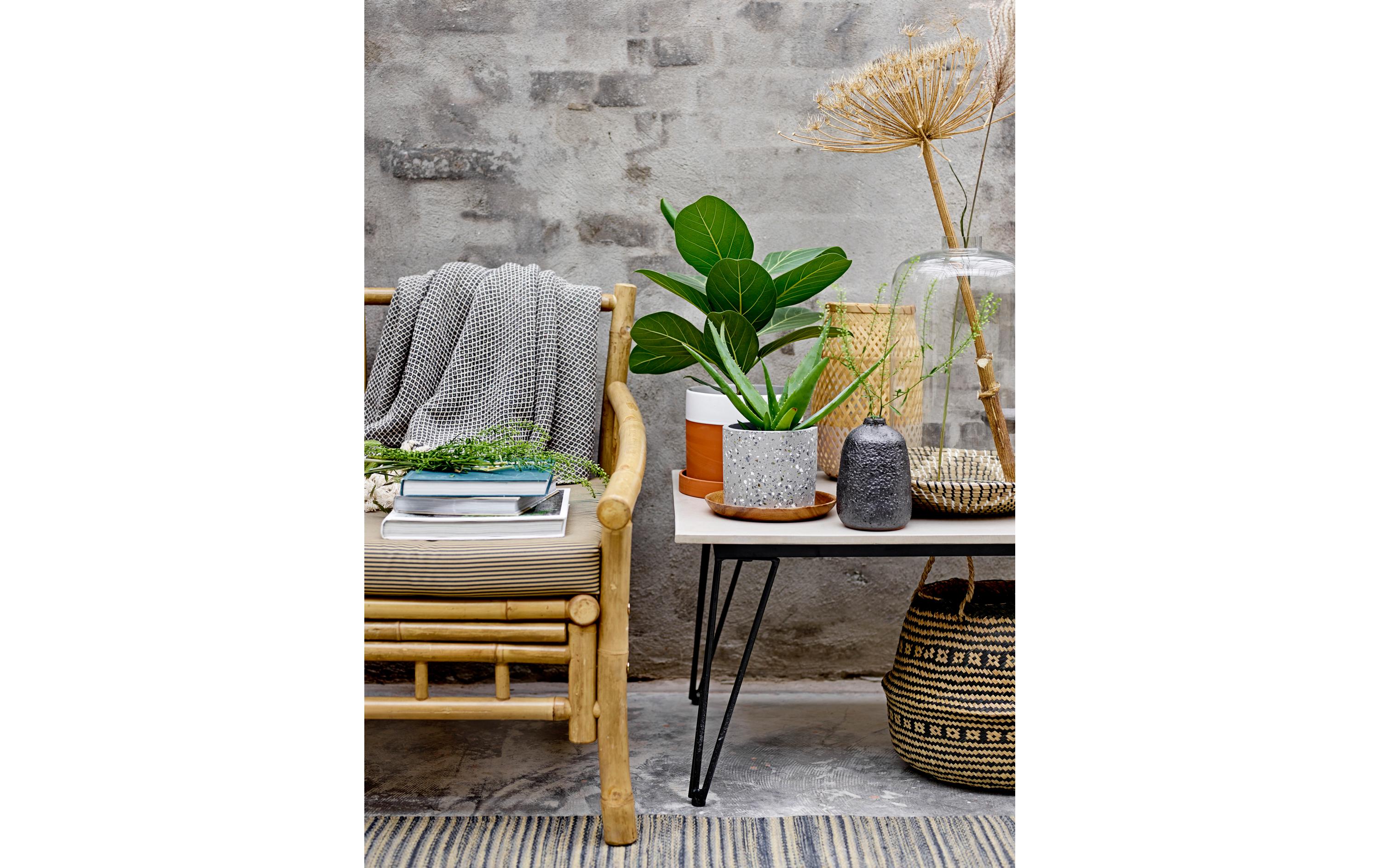 Decke Barry 130 x 160 cm, Beige/DunkelblauWohndecke