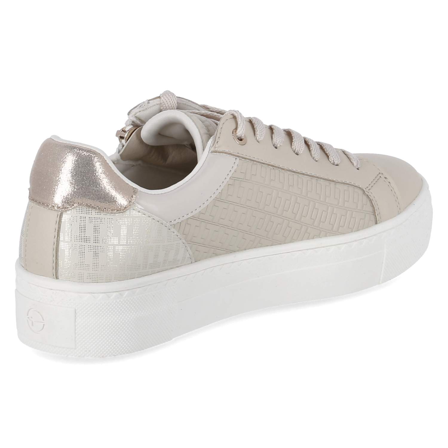 Tamaris Low Sneaker - ivory/gold