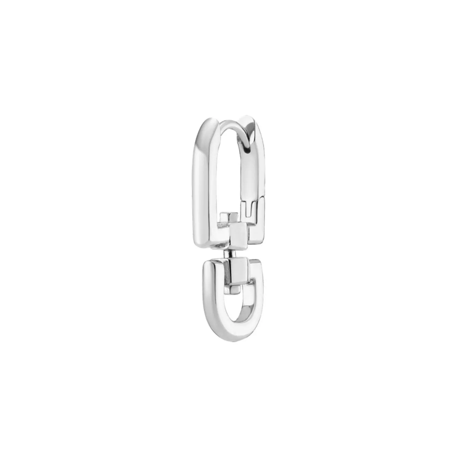 Maria Black Carabiner Ørering Single Sølv 100967AG