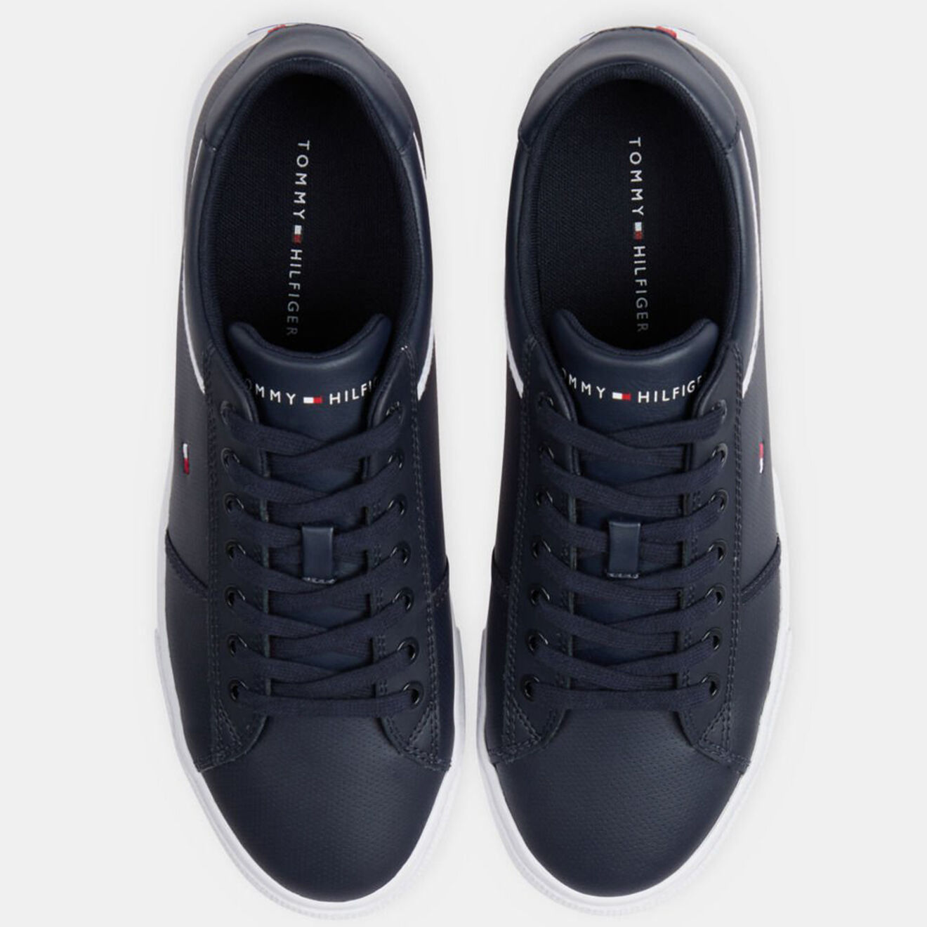 Tommy Hilfiger Baskets en Cuir Ionic Vulc bleu marine