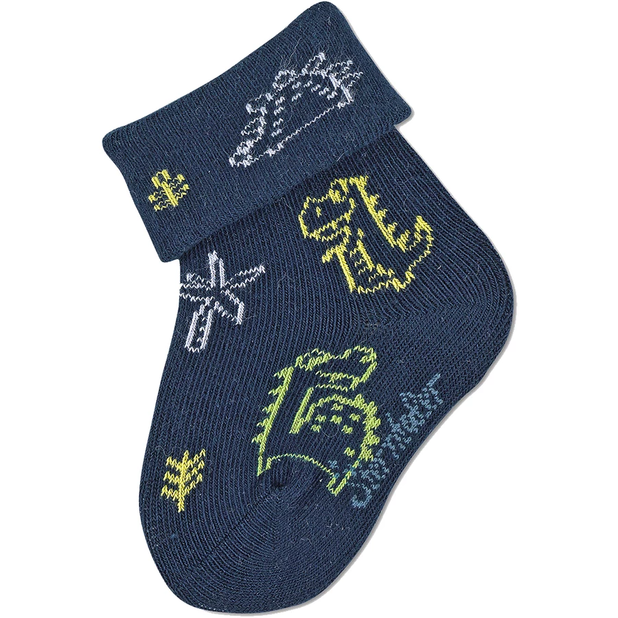 Sterntaler Baby-Söckchen 3er-Pack Drache marine