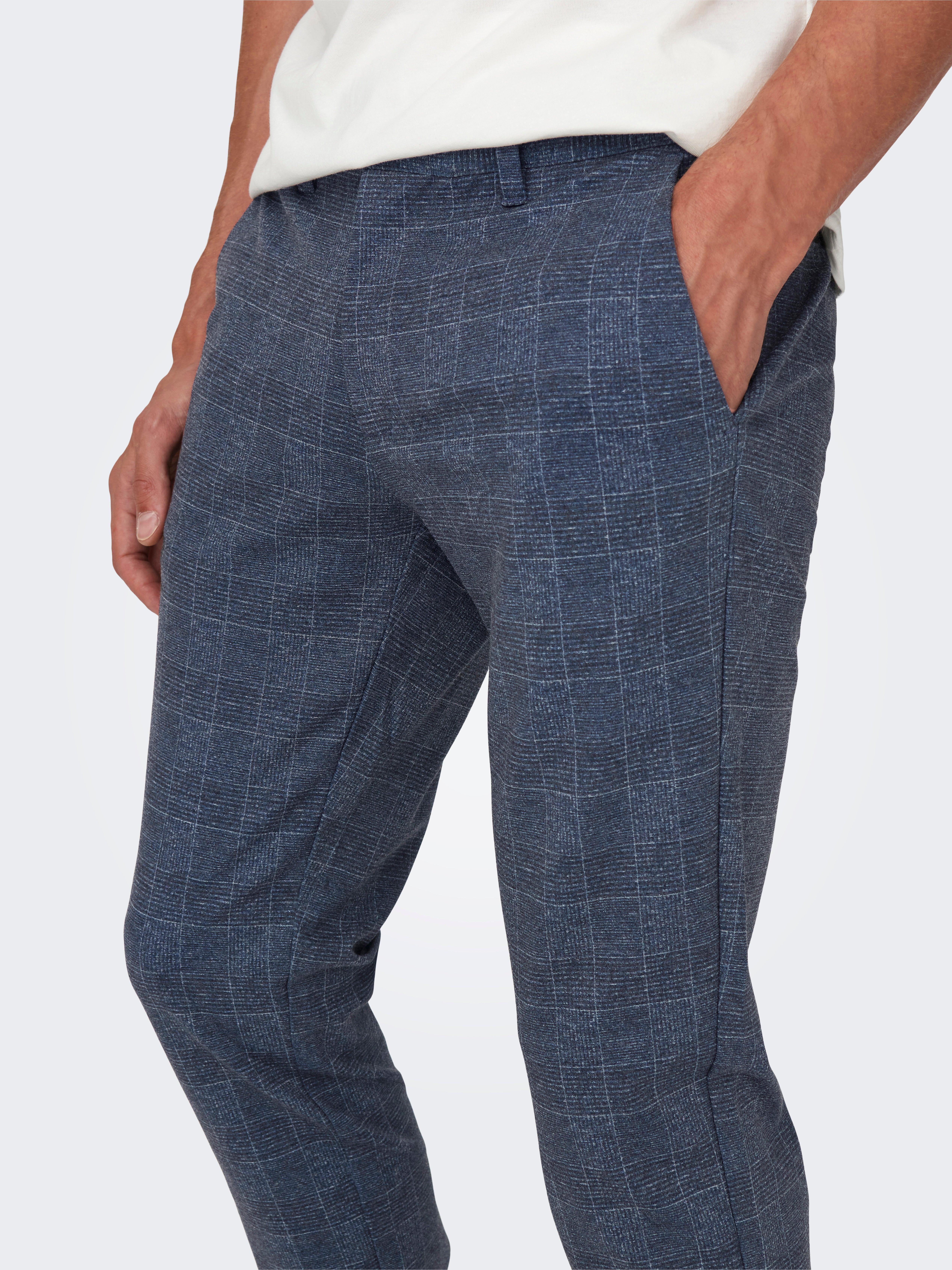 ONSMARK Slim Fit Chino Hose Dress Blues