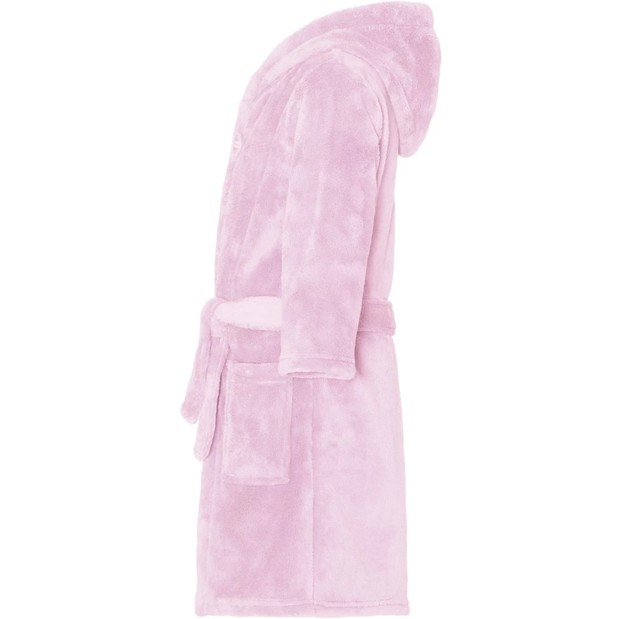 Playshoes Fleece-Bademantel uni rosa