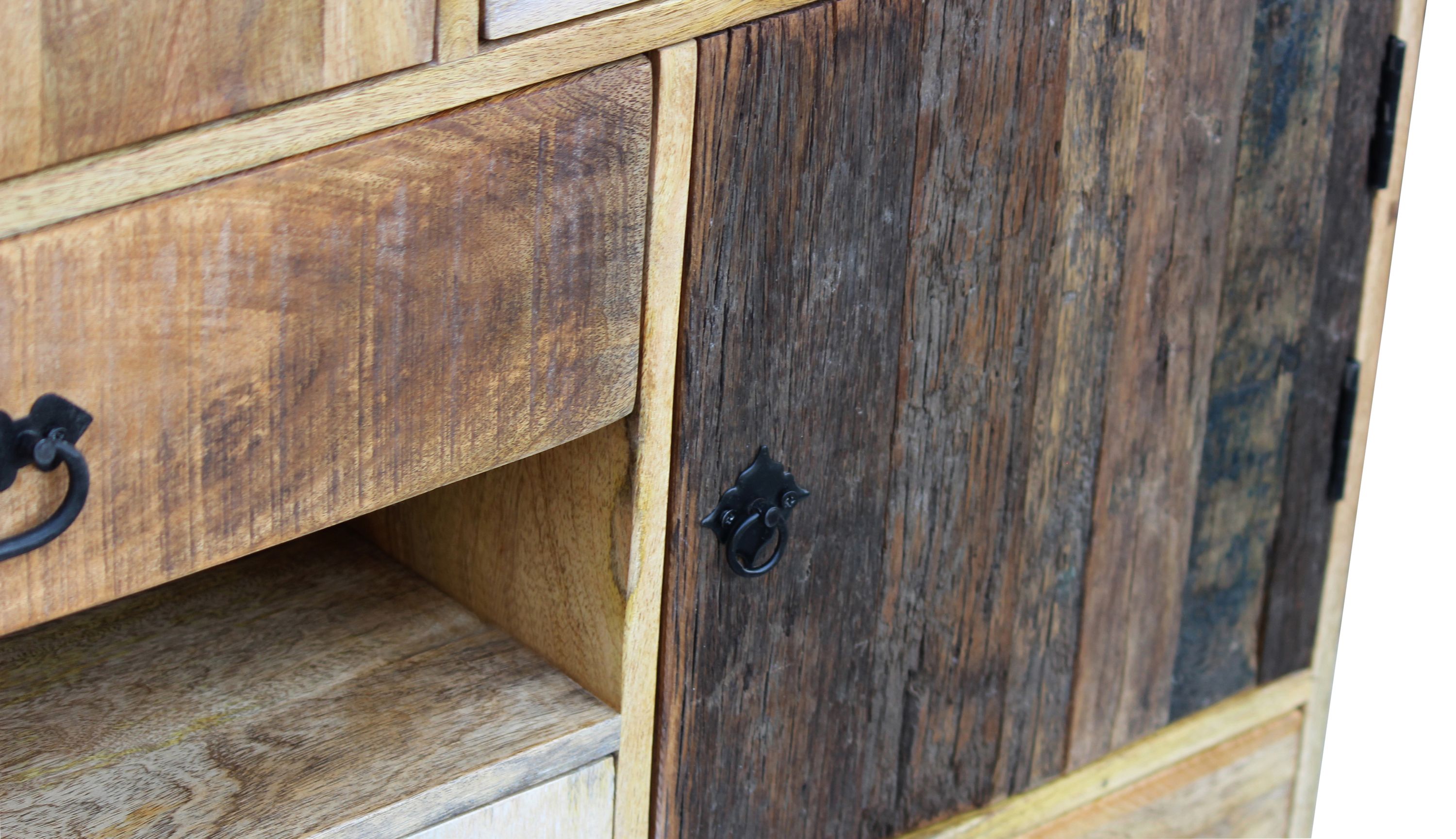 Kommode Holz Vintage REMI 100 x 130 cm