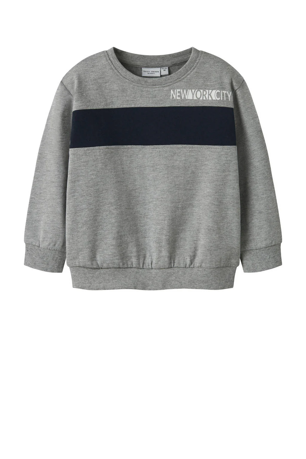 NAME IT MINI sweater grijs melange