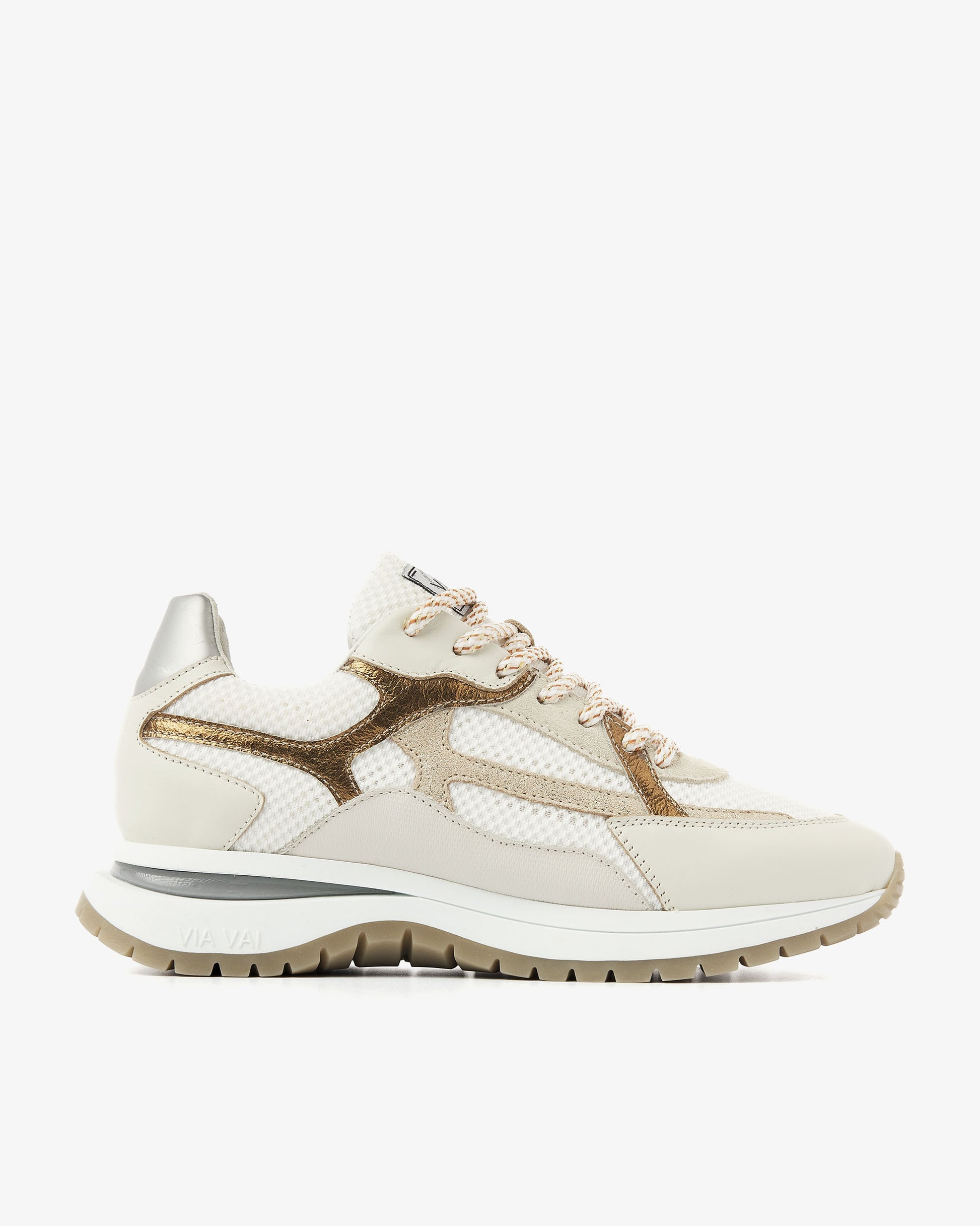 VIA VAI beige dames sneakers Usher Rosie