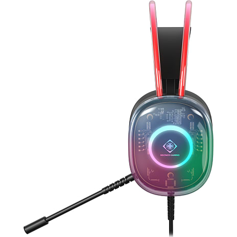 Deltaco RGB gaming headset - semi-transparent