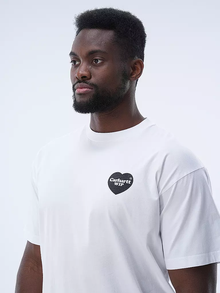 CARHARTT WIP T-Shirt HEART BANDANA weiss