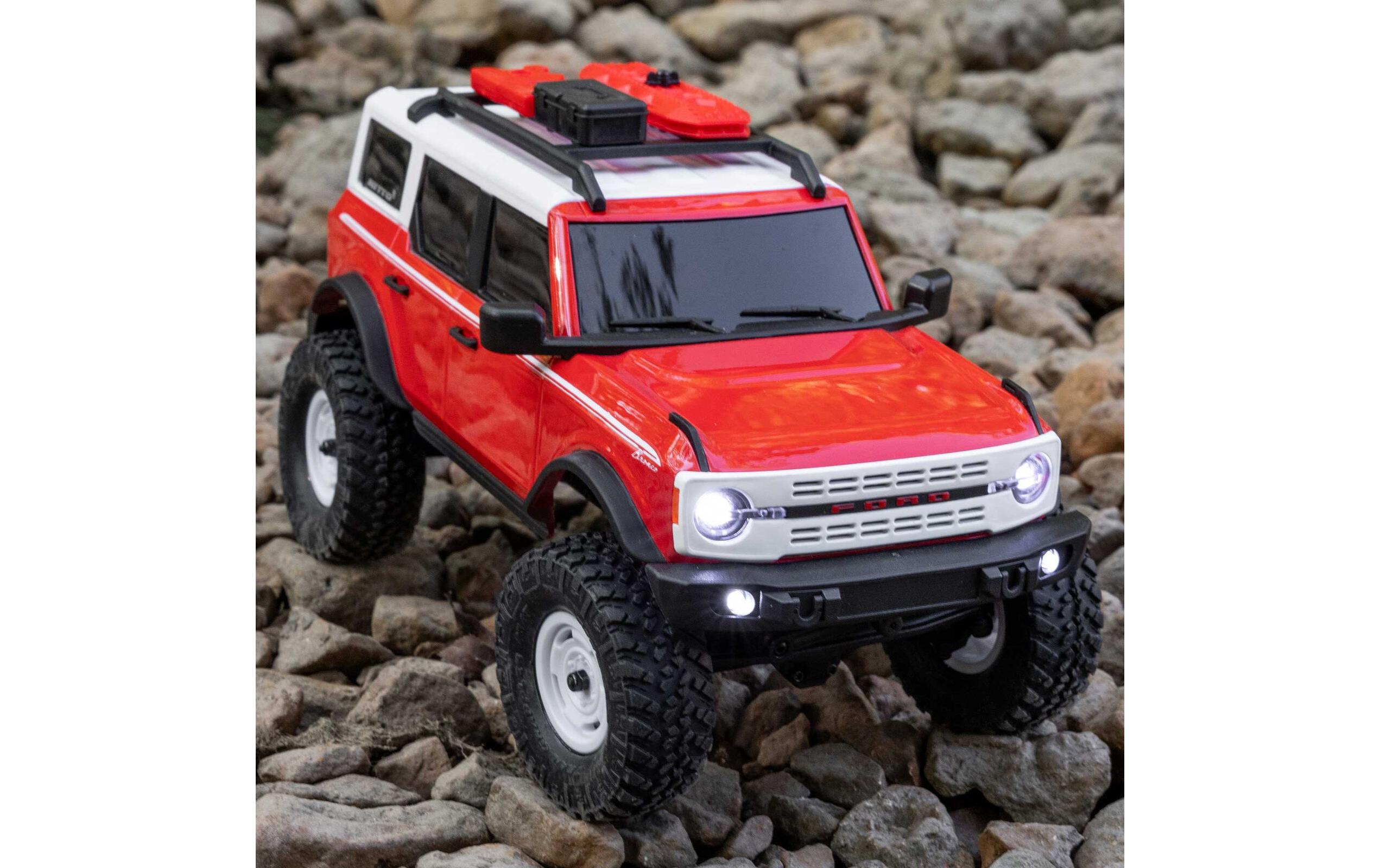 Rock Crawler SCX24 Ford Bronco, Rot RTR, 1:24<br>4 x 4 RTR Brushed Rock Crawler