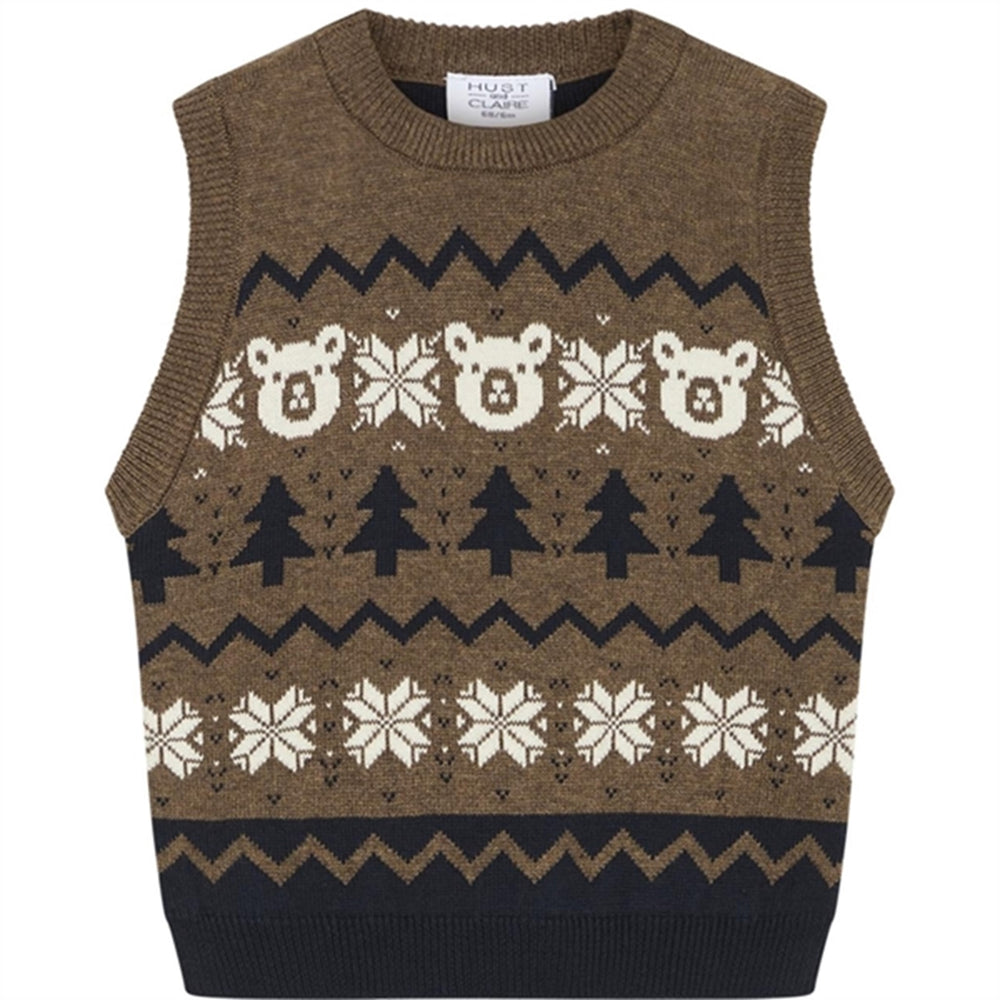 Baby Cub Brown Perrie Vest - Hust & Claire