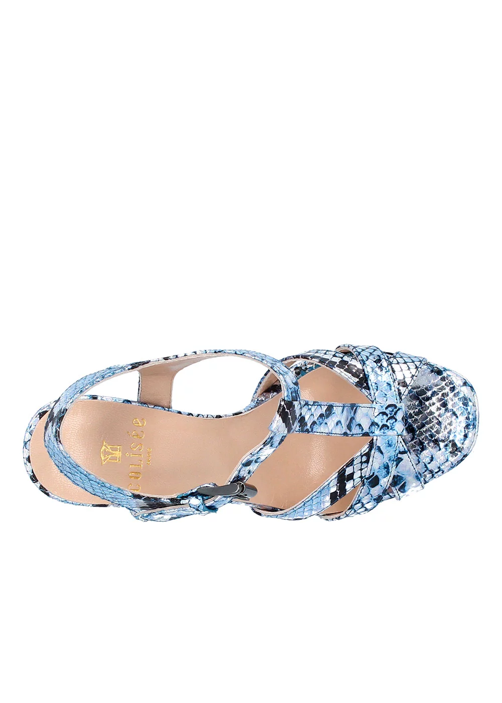 SANDALE RIMA PYTHON BLEU