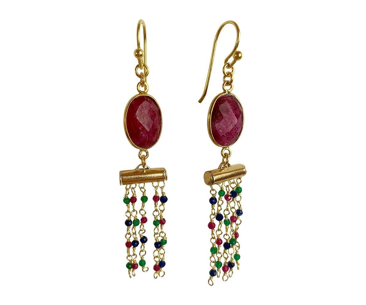 Boucles d'oreilles Anjaneyasana Doré