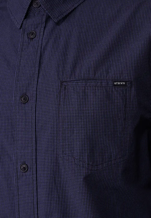 Cooles Baumwollhemd - brilliant true blue