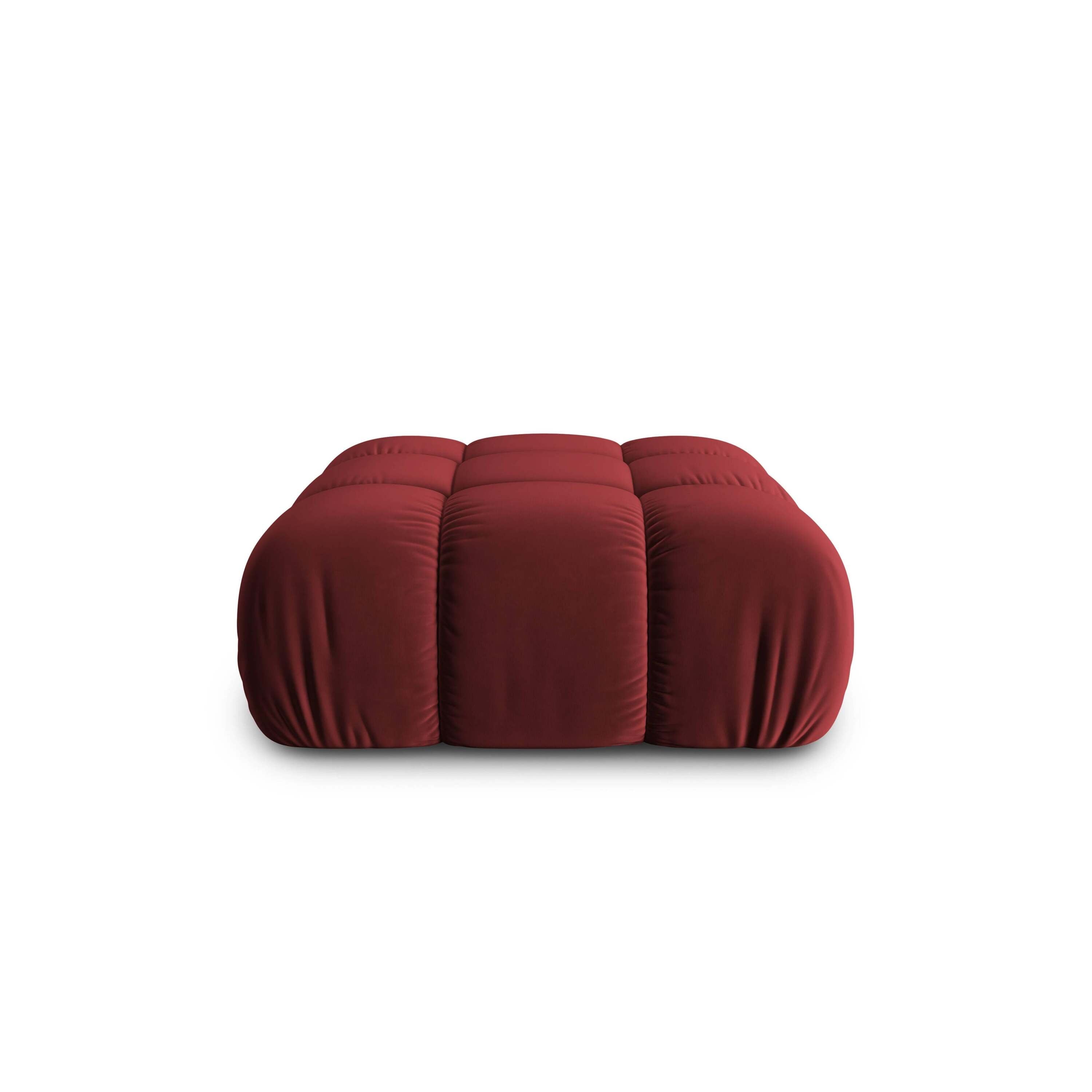 Milo Casa Tropea Modulair Bank Element - Hocker - Bordeauxrood