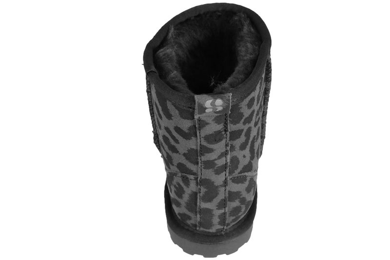 SOFIE SCHNOOR HIGH BOOT LEOPARD BAMSESTØVLE I GRÅT RUSKIND