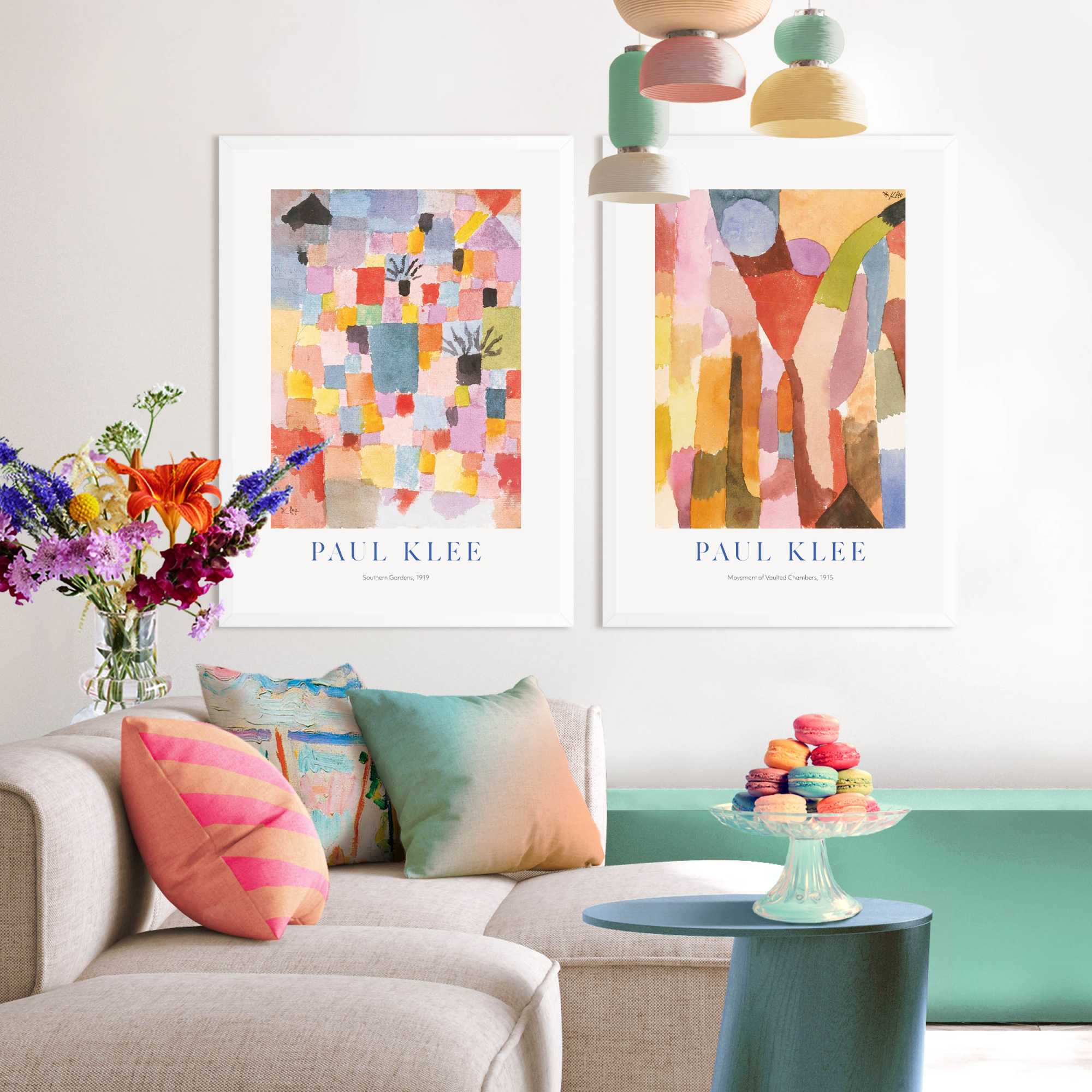 Reinders - Paul Klee Colour  - Schilderijen set 2x 70x50cm Wit