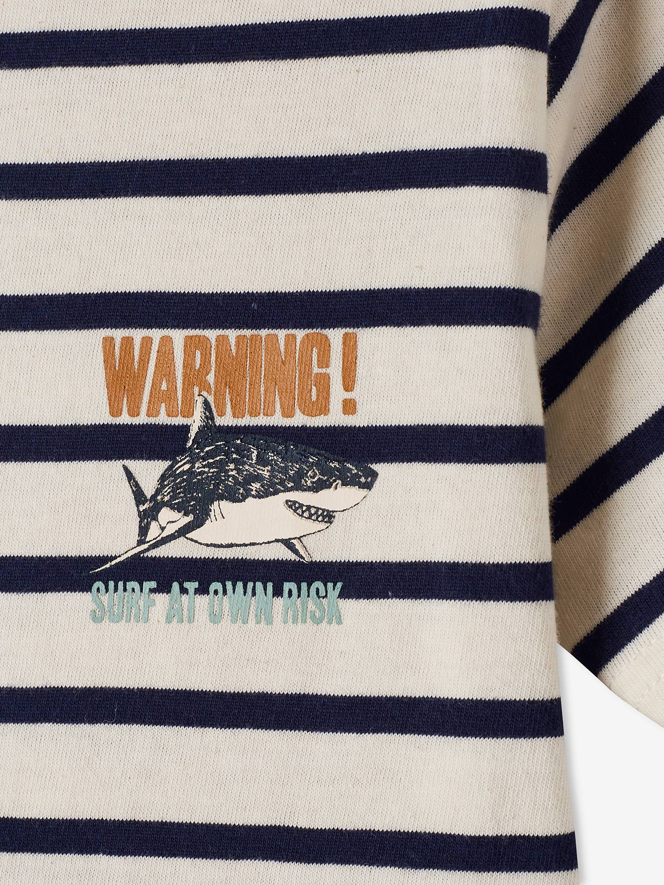 Conjunto de camiseta listrada e shorts de tecido para meninos, marrom médio liso