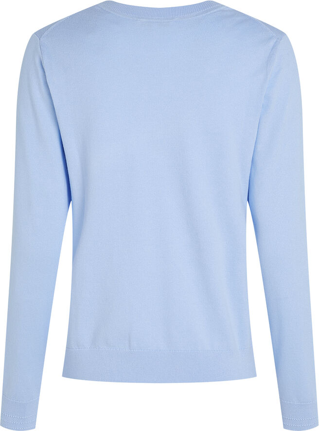 Tommy Hilfiger CO JERSEY STITCH C-NK LS SWT Vessel blue