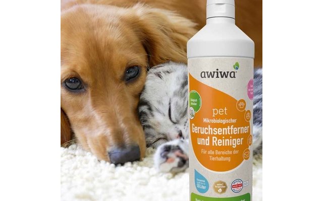 Awiwa pet Reiniger und Geruchsentferner für Tiere 1 Liter
