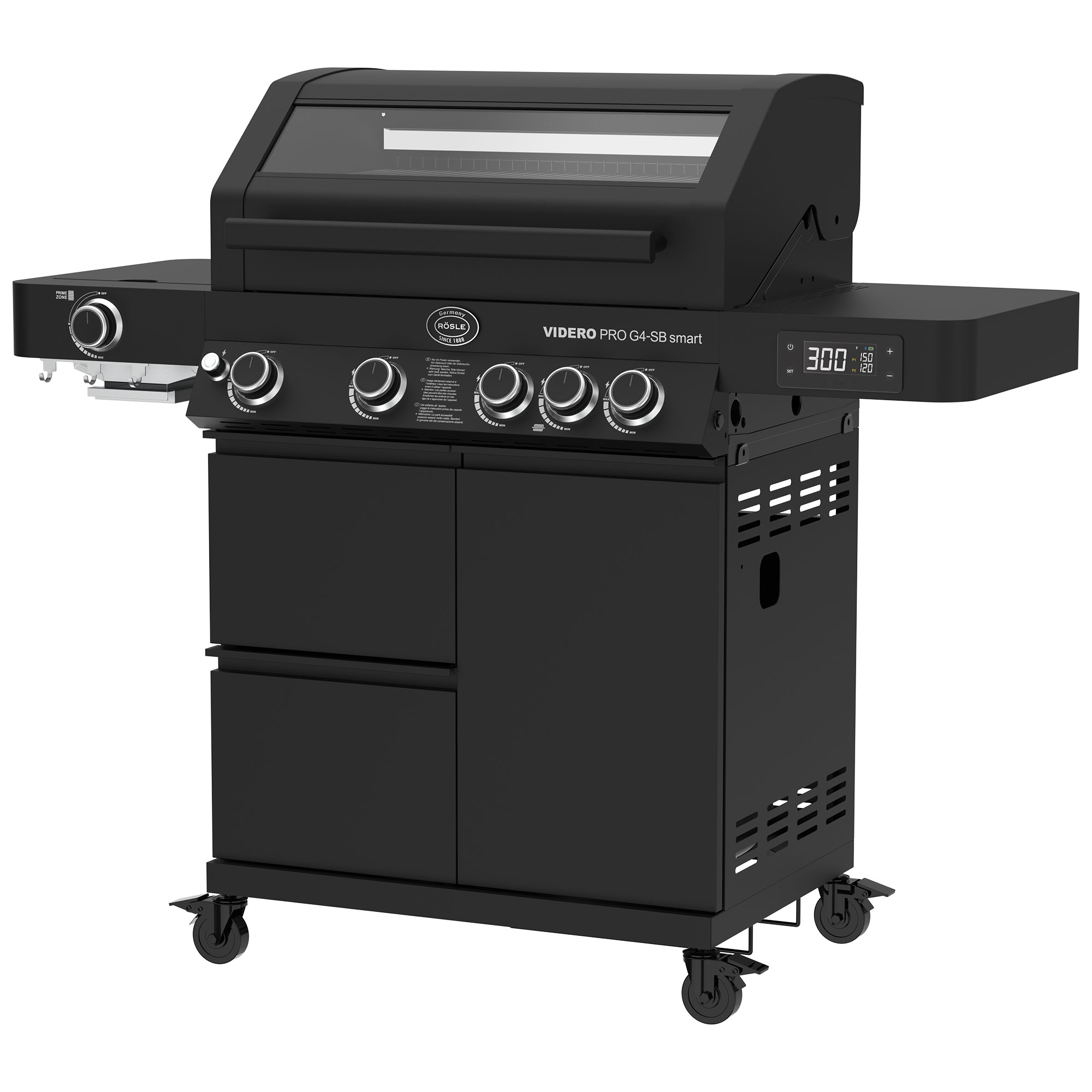 Gasgrill BBQ-Station VIDERO PRO G4-SB smart Vario+ 50mbar