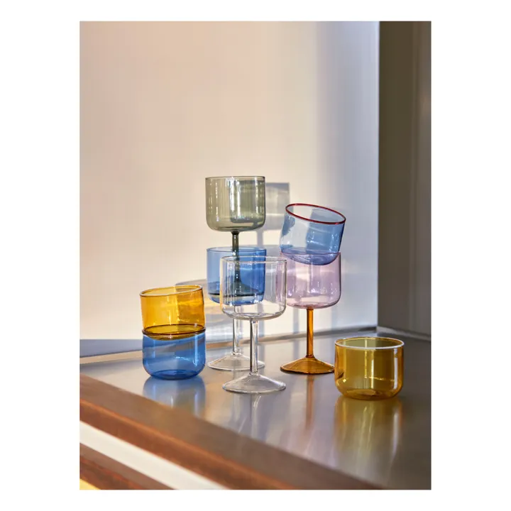 Hay Verre à pied Tint en borosilicate - Set de 2 | Gris