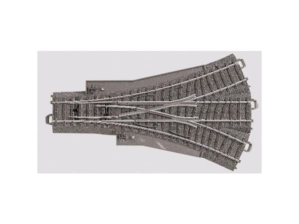 Märklin Three-Way Turnout, HO (1:87), Grå, 1 stykker