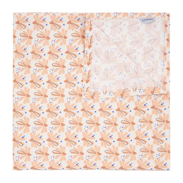 Luma Flowerfever Hydrofiele Doek - 70 x 70 cm - Nude