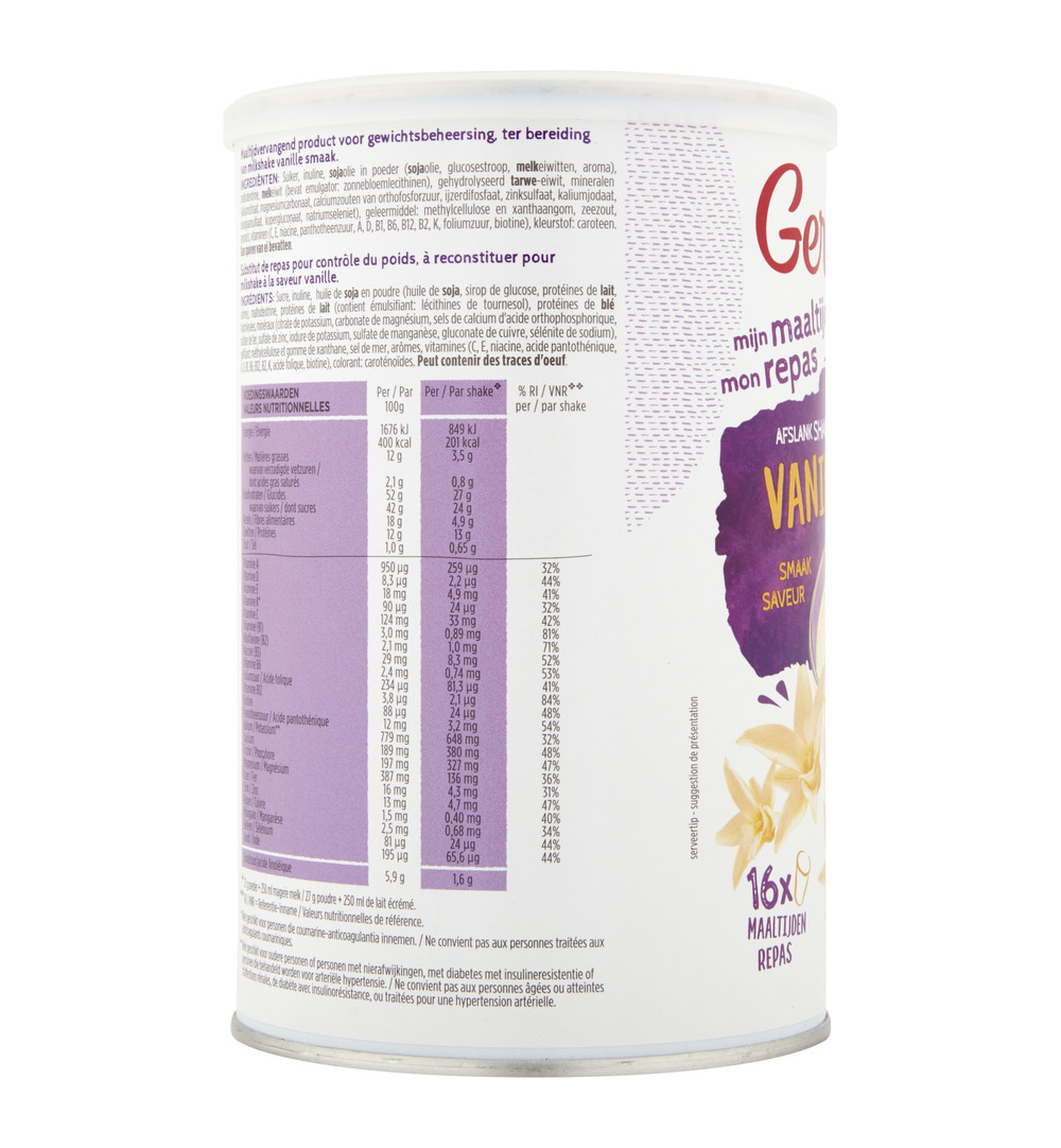Gerlinéa Afslank Maaltijdshake Vanille smaak (436 gr)