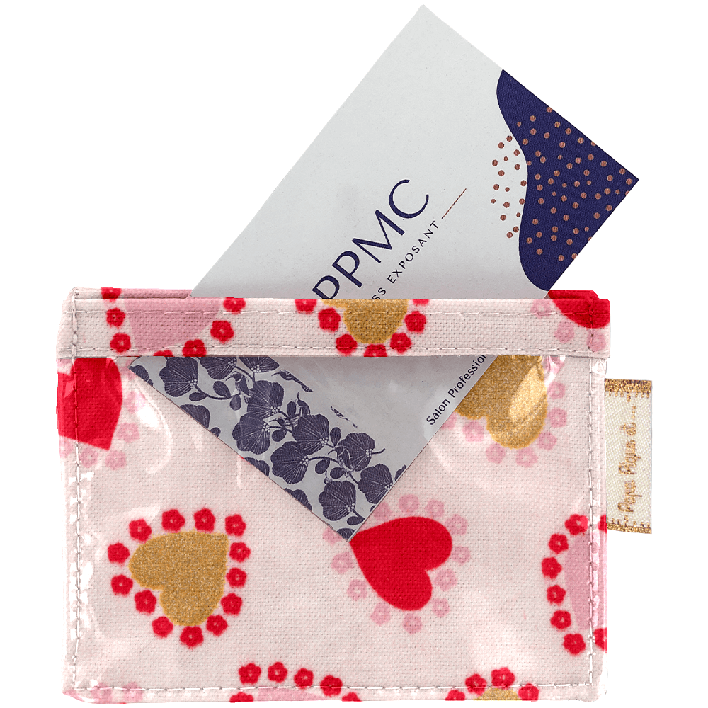 Porte Badge Petits Coeurs