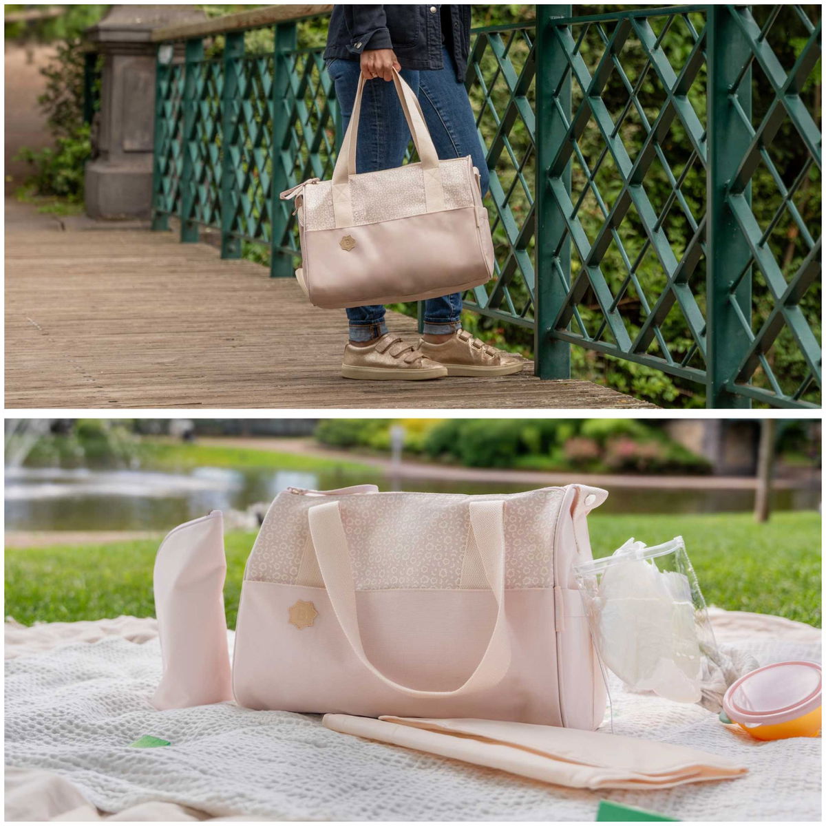 badabullebadabulle   Wickeltasche Pocketstyle cream