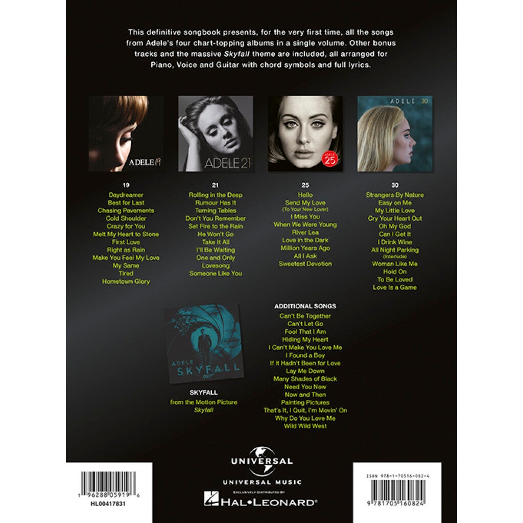 Hal Leonard Adele The Complete Collection voor piano, zang en gitaar