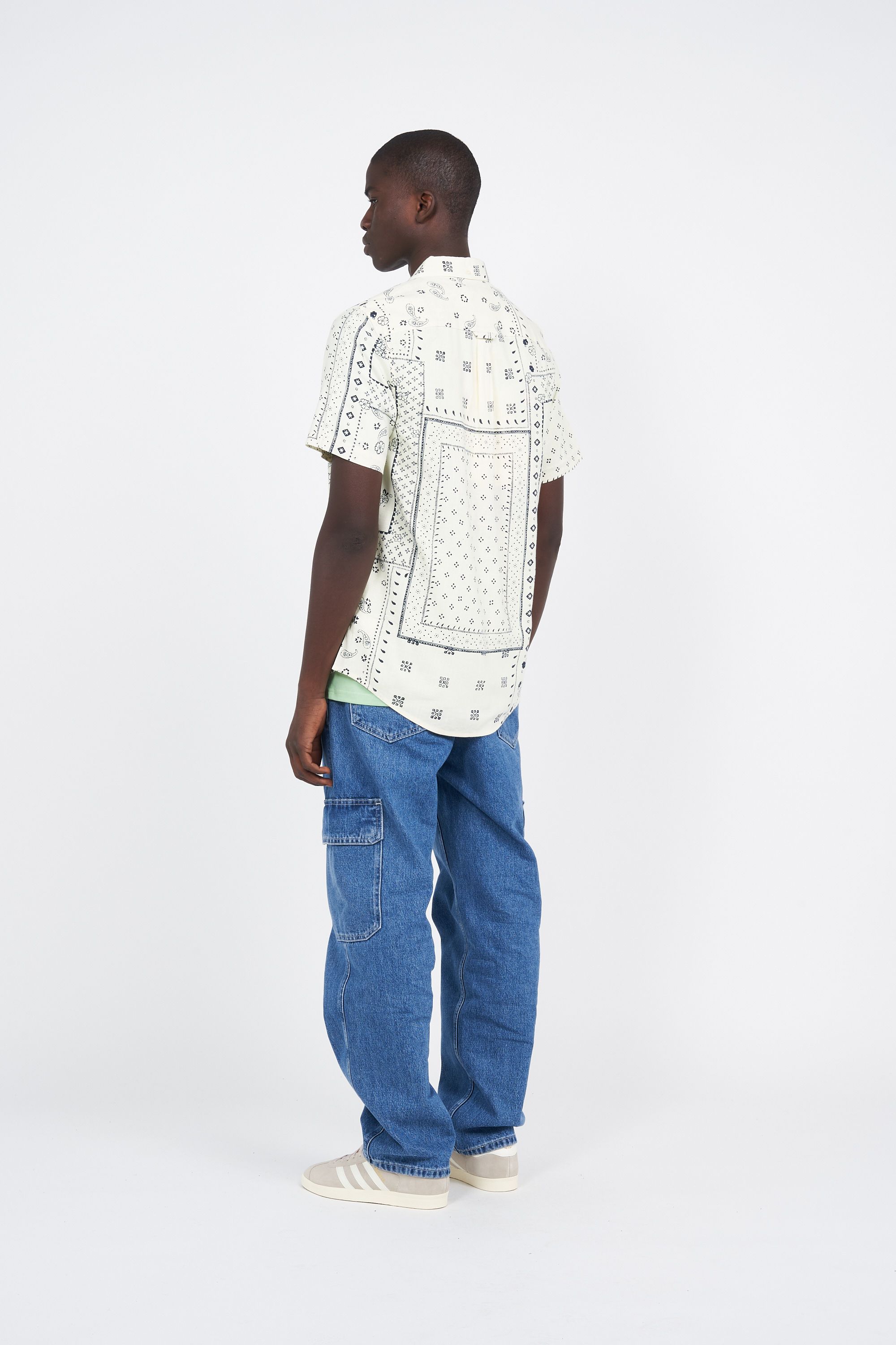 FARAH Chemise BREWER CHECK LS B Beige