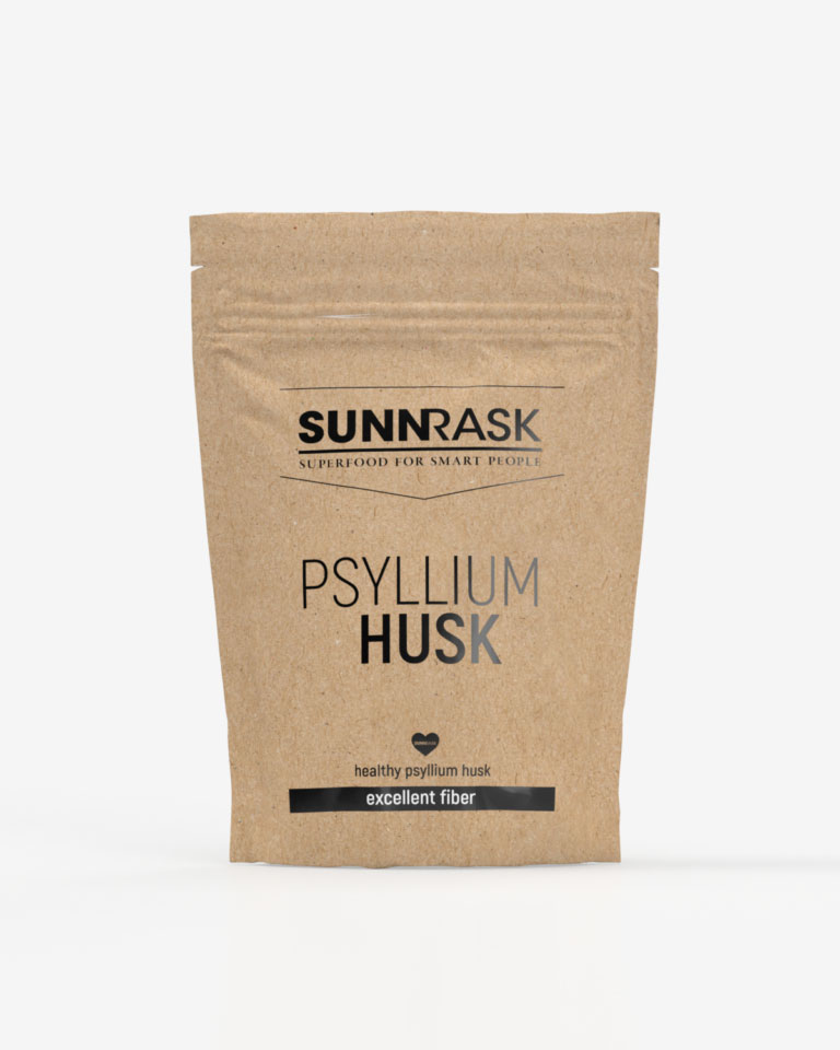 SunnRask Fiberhusk Malte Psylliumfrøskall 500g (3-pack)