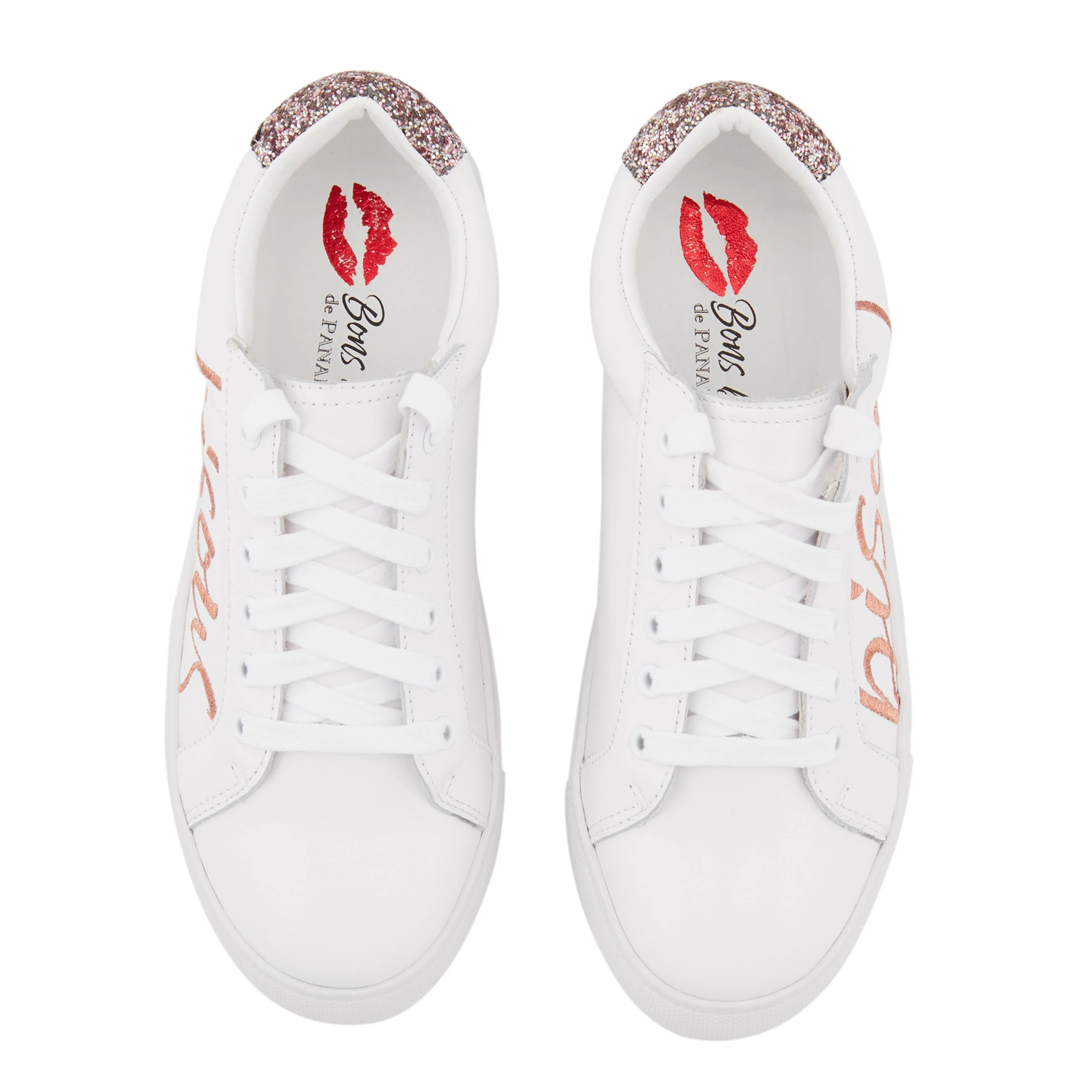 SIMONE BISOUS - Sneakers en cuir | Blanc