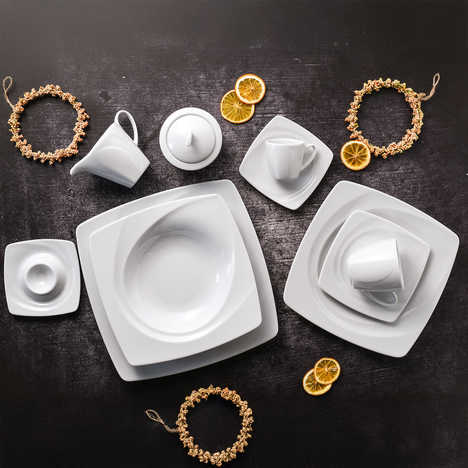 Geschirr-Set Celebration, 50-teilig