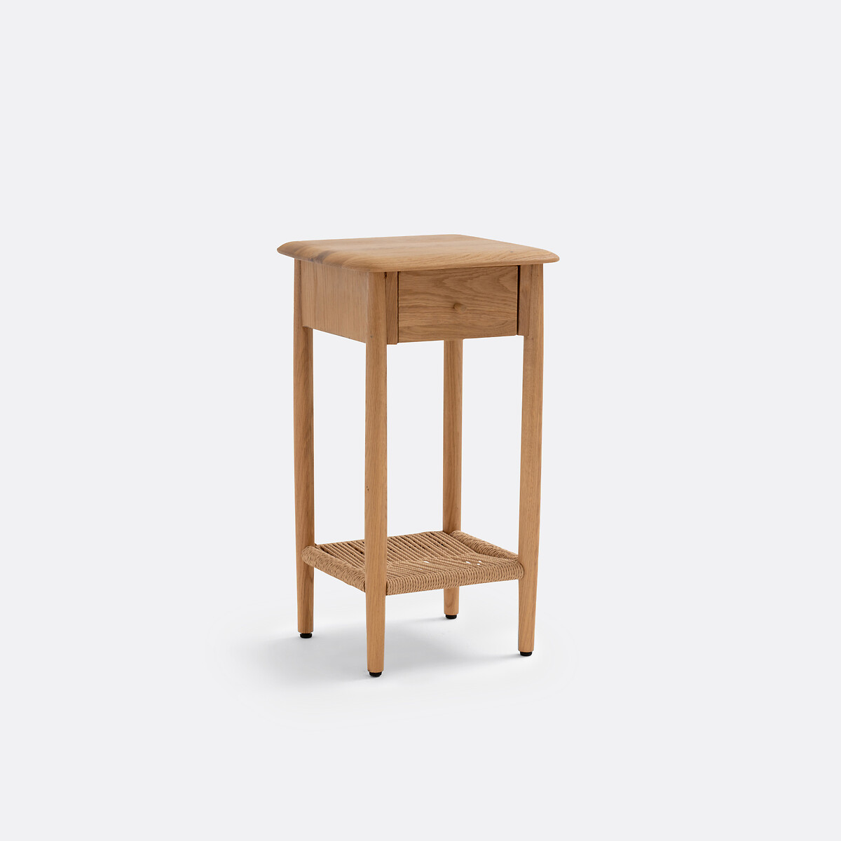 LA REDOUTE INTERIEURS<br>Mesa de cabeceira em carvalho maciço e vime, Malora