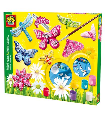 SES Creative Cast and Paint - Schmetterlinge m. Glitter