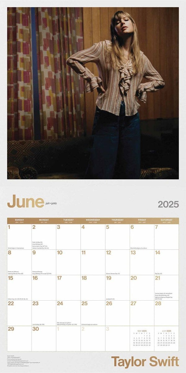 Plenty Gifts kalender taylor swift 30 x 30 x 0,5 cm