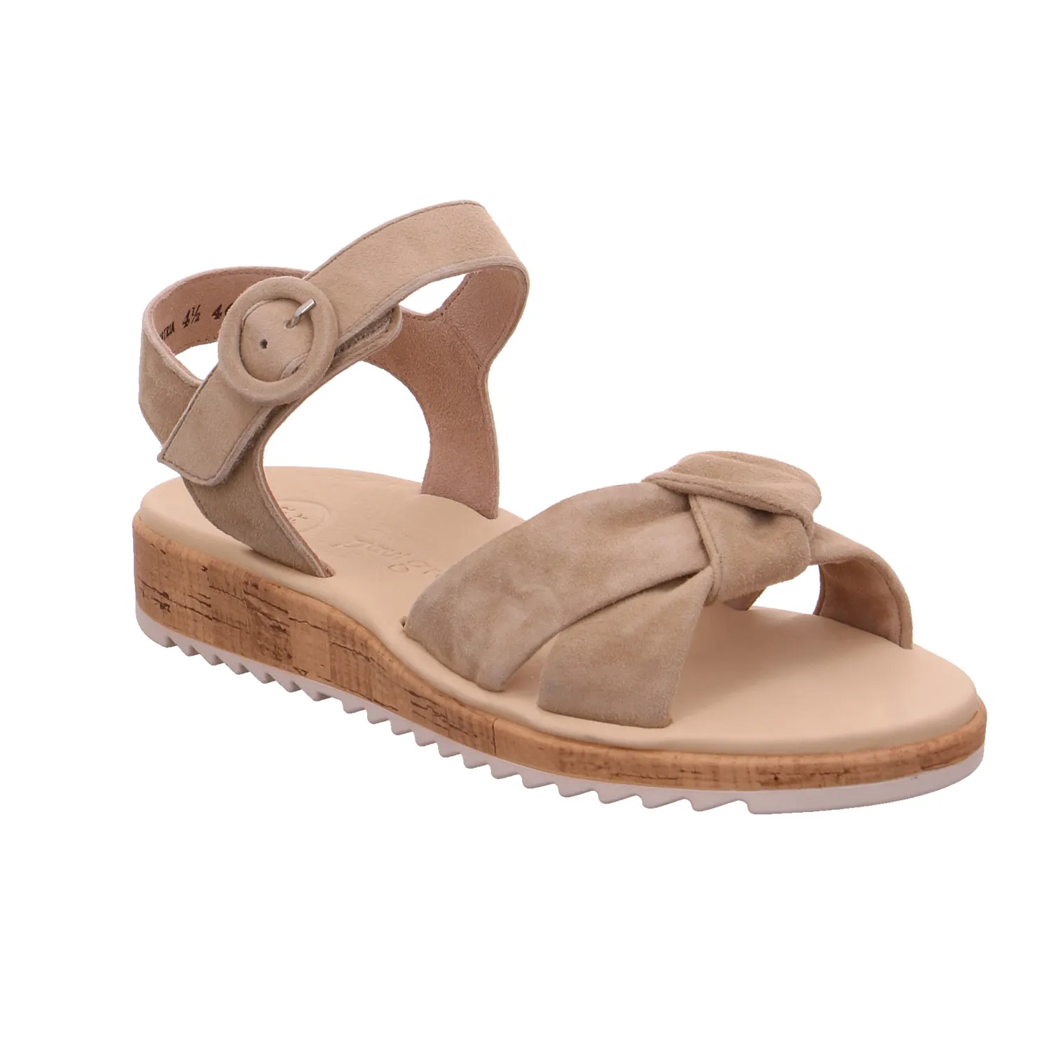 PAUL GREEN Sandalette Beige Leder