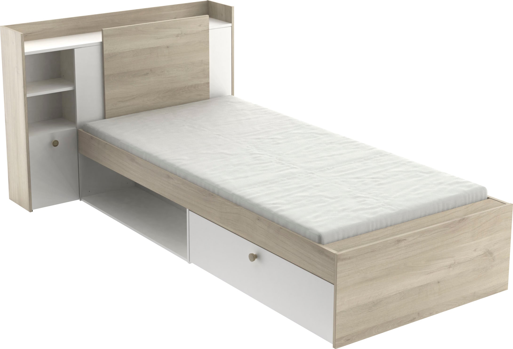 Demeyere GROUP Einzelbett »Life« ideal für kleine Räume, platzsparend, viel Stauraum