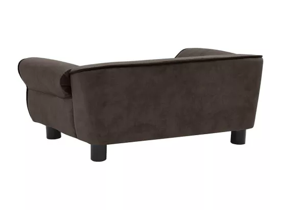 Canapé pour chien Marron 72x45x30 cm Peluche