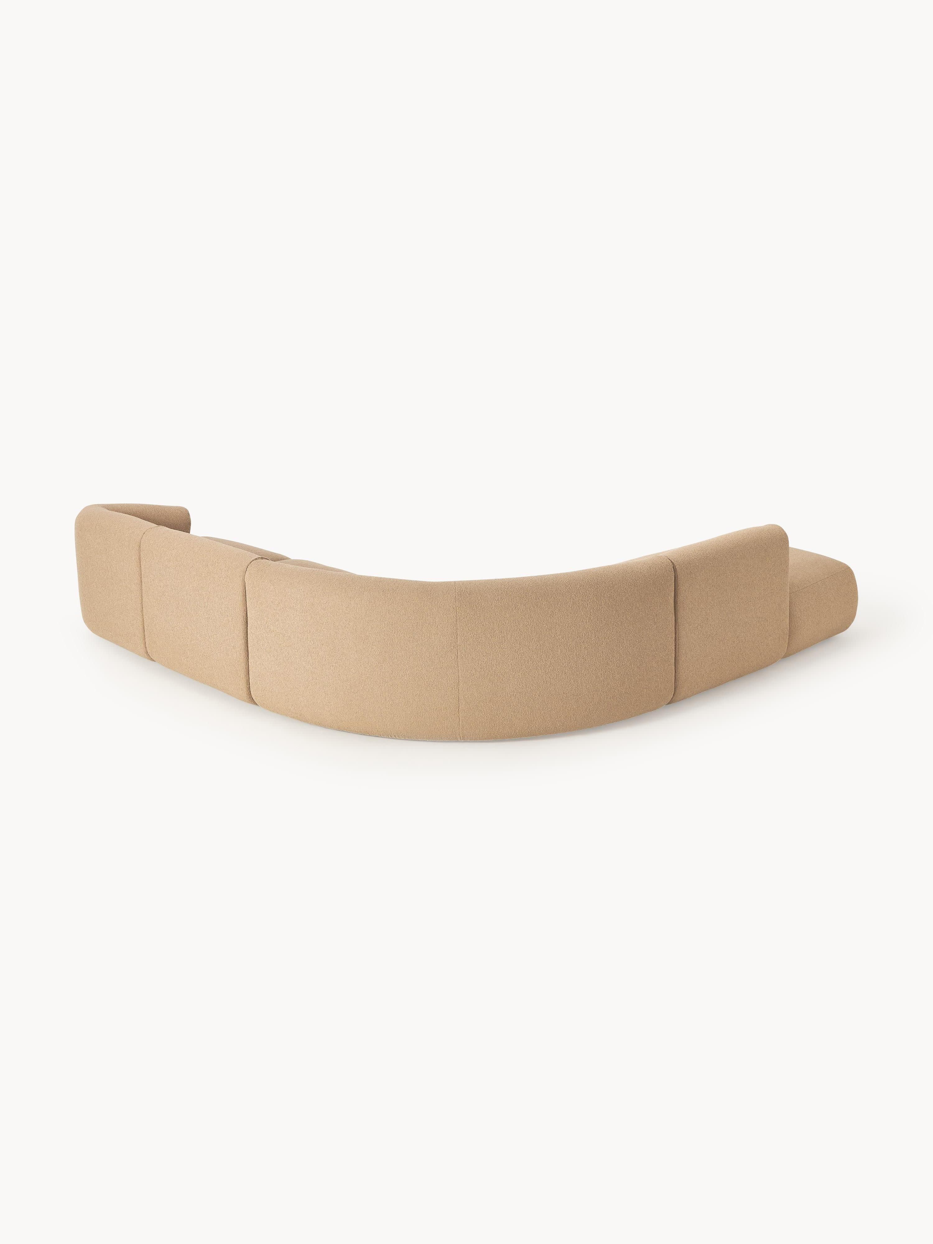 Modulaire bouclé hoekbank Sofia (4-zits)