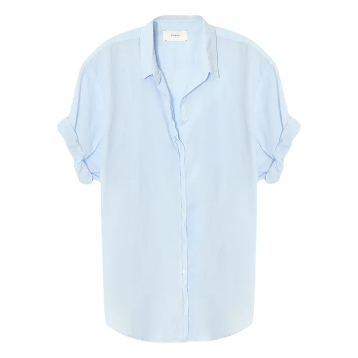 Xirena Chemise Channing Popeline de Coton | Bleu ciel