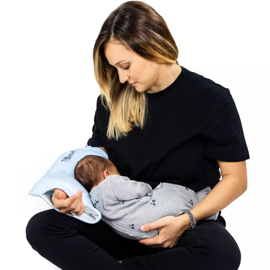 KOALA BABYCARE® Stillkissen für Säuglinge, ab 0 Monate blau