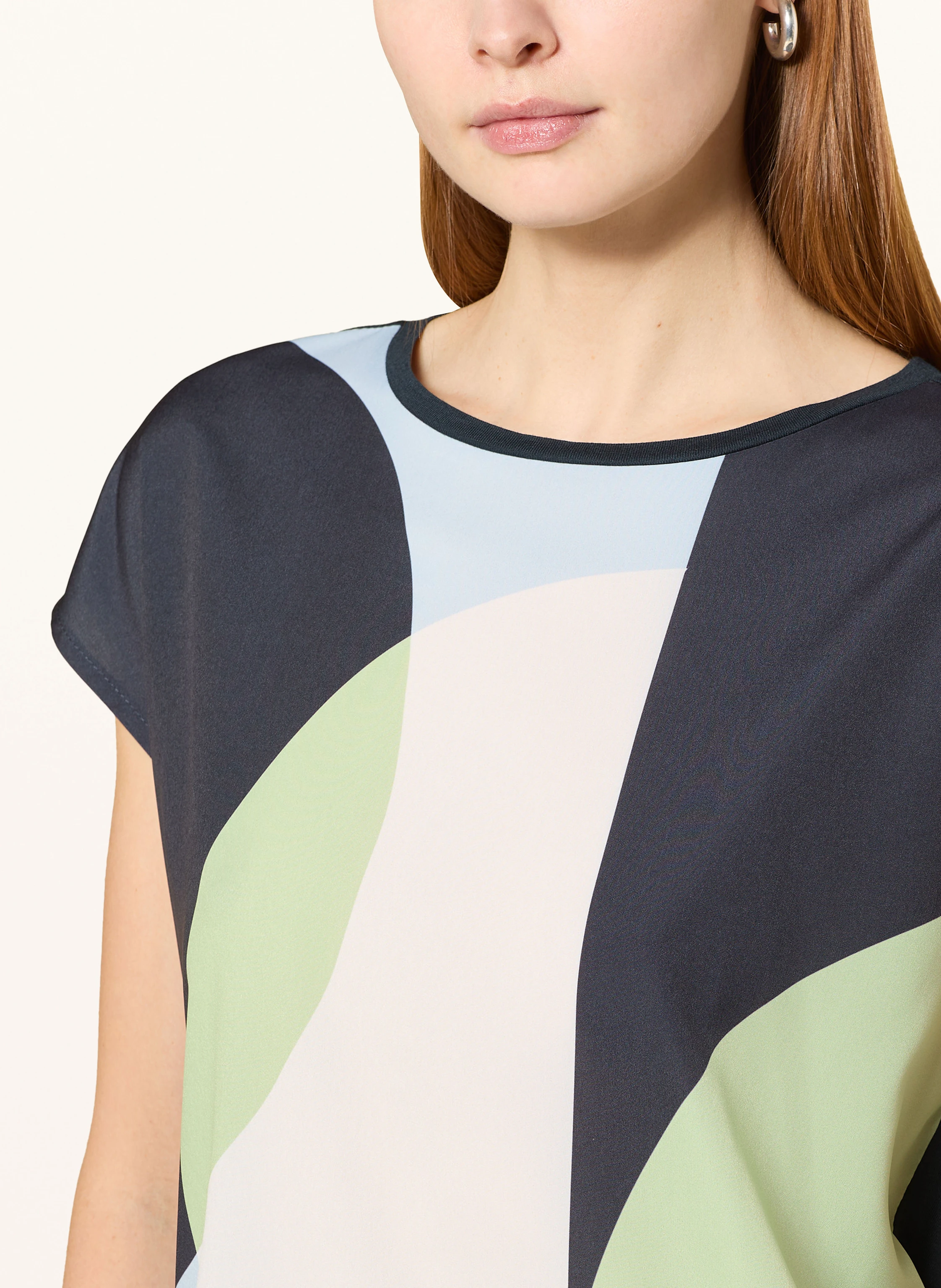 OPUS Blusenshirt SALOMA im Materialmix