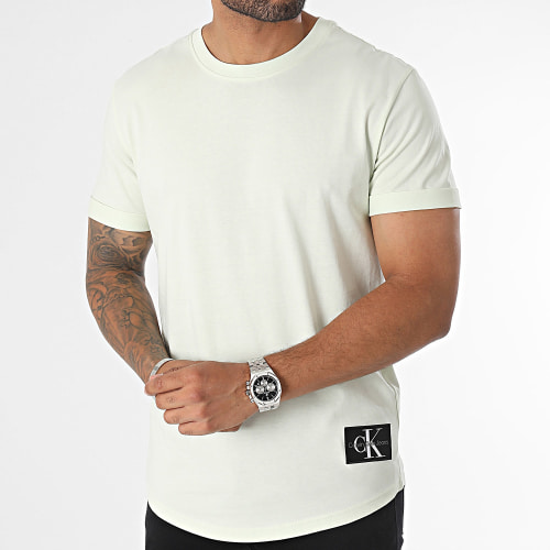 Tee Shirt Oversize Badge Round 3482 Vert Clair
