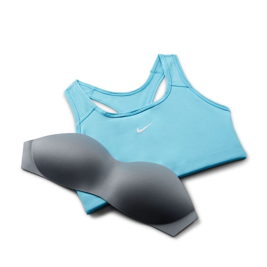 Nike Swoosh Brassière - Bleu/Blanc