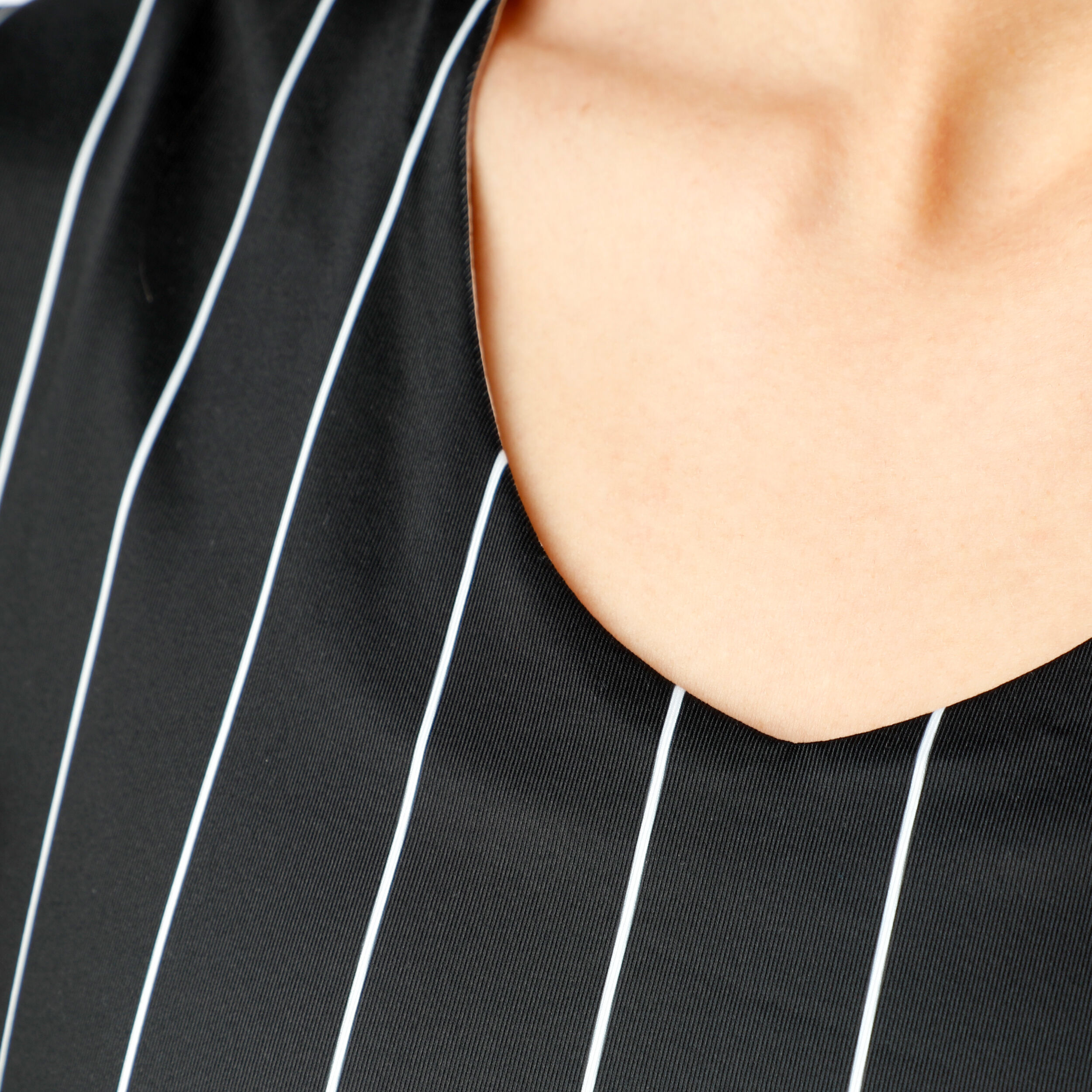 Tennis-Point Stripes T-shirt Edition Spéciale Femmes - Noir , Blanc
